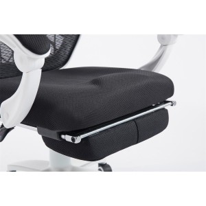Silla de Oficina MARTXEL, reposapiés extensible, en negro