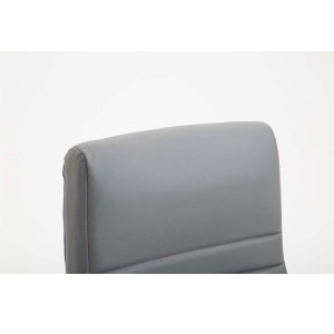 Silla de oficina VALANTY, grueso acolchado, en piel color negro