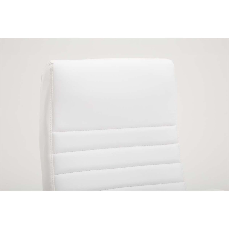 Silla de oficina VALANTY, grueso acolchado, en piel color negro