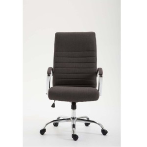 Silla de oficina VALANTY TELA, grueso acolchado, en color negro