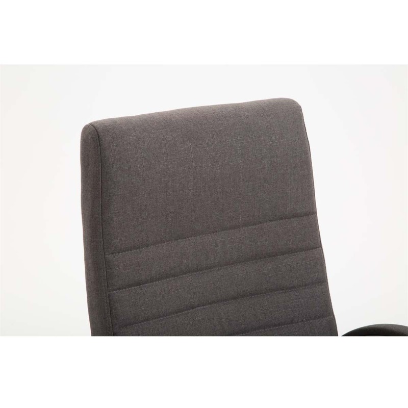 Silla de oficina VALANTY TELA, grueso acolchado, en color negro