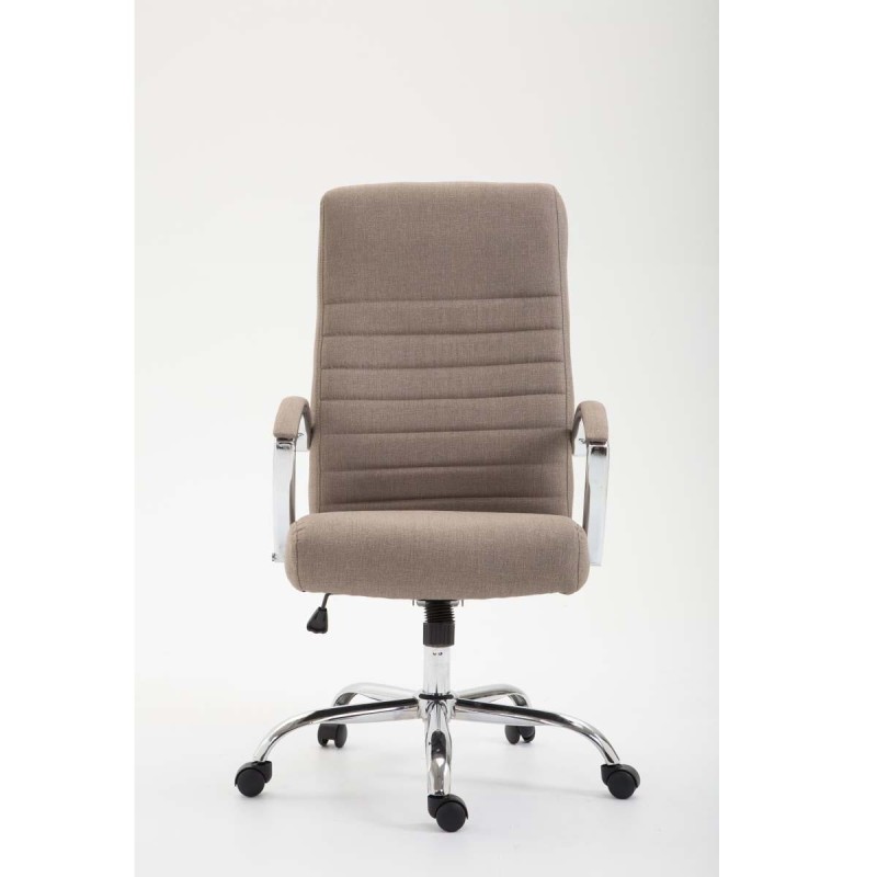 Silla de oficina VALANTY TELA, grueso acolchado, en color negro