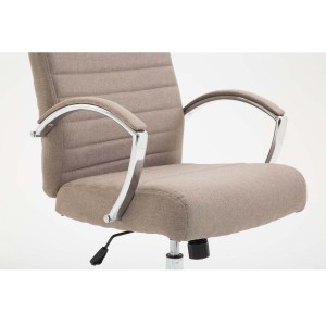 Silla de oficina VALANTY TELA, grueso acolchado, en color negro