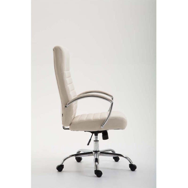 Silla de oficina VALANTY TELA, grueso acolchado, en color negro