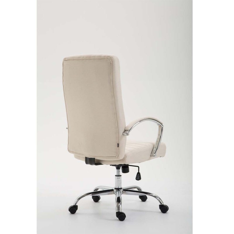 Silla de oficina VALANTY TELA, grueso acolchado, en color negro