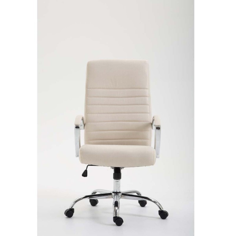 Silla de oficina VALANTY TELA, grueso acolchado, en color negro