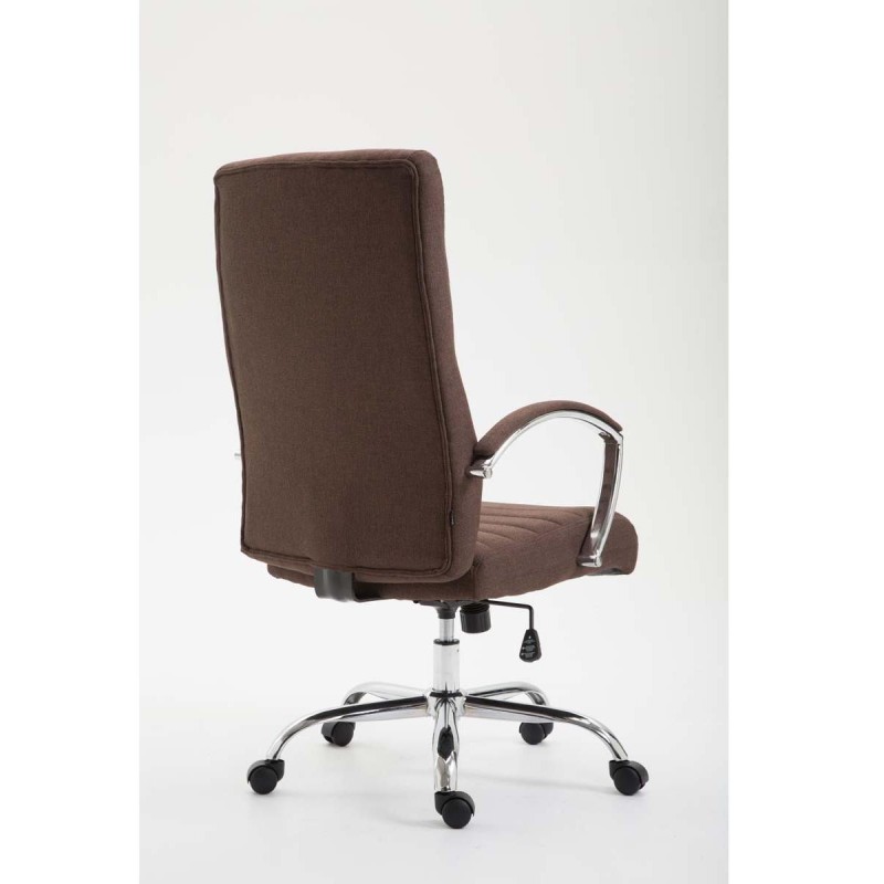 Silla de oficina VALANTY TELA, grueso acolchado, en color negro