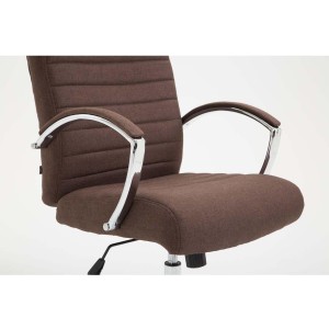 Silla de oficina VALANTY TELA, grueso acolchado, en color negro