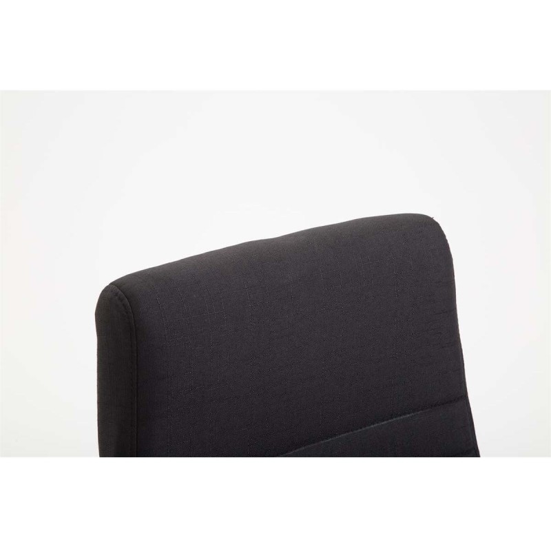 Silla de oficina VALANTY TELA, grueso acolchado, en color negro