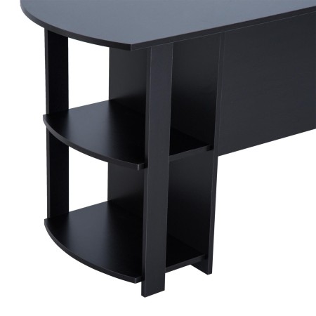 Mesa de ordenador DAVEN en madera color negro 2