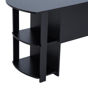 Mesa de ordenador DAVEN en madera color negro