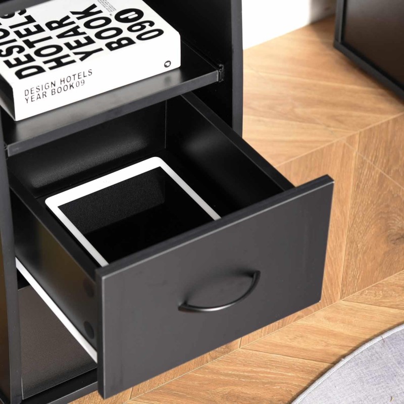 Mesa de ordenador GRISO en madera color negro