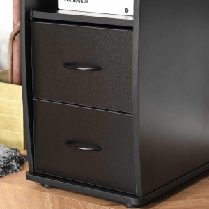 Mesa de ordenador GRISO en madera color negro