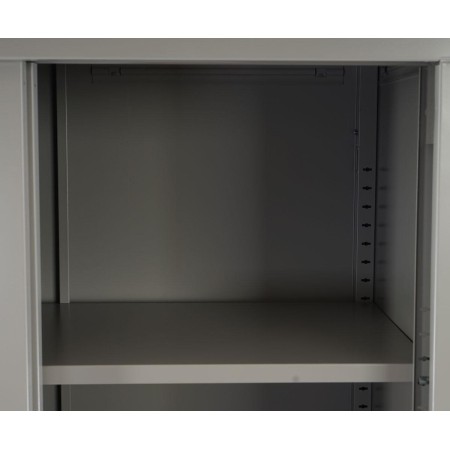Armario archivador OLSEN PUERTAS CORREDERAS, gran capacidad y máxima robustez, color gris