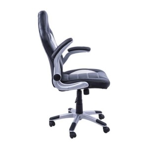 Silla de ordenador JORDAN en piel color negro