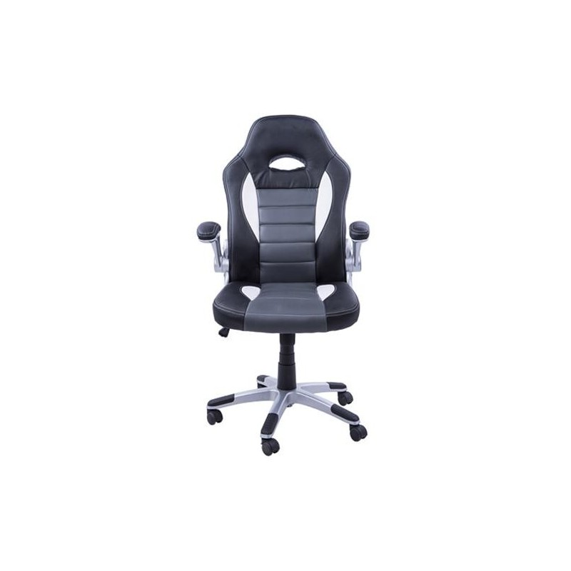 Silla de ordenador JORDAN en piel color negro