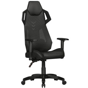 Silla Gaming GAMEPAK en Piel y Malla color Negro