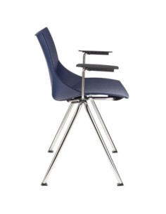 Silla de Oficina CHICAGO, Respaldo Alto, en Piel Natural Negra 2