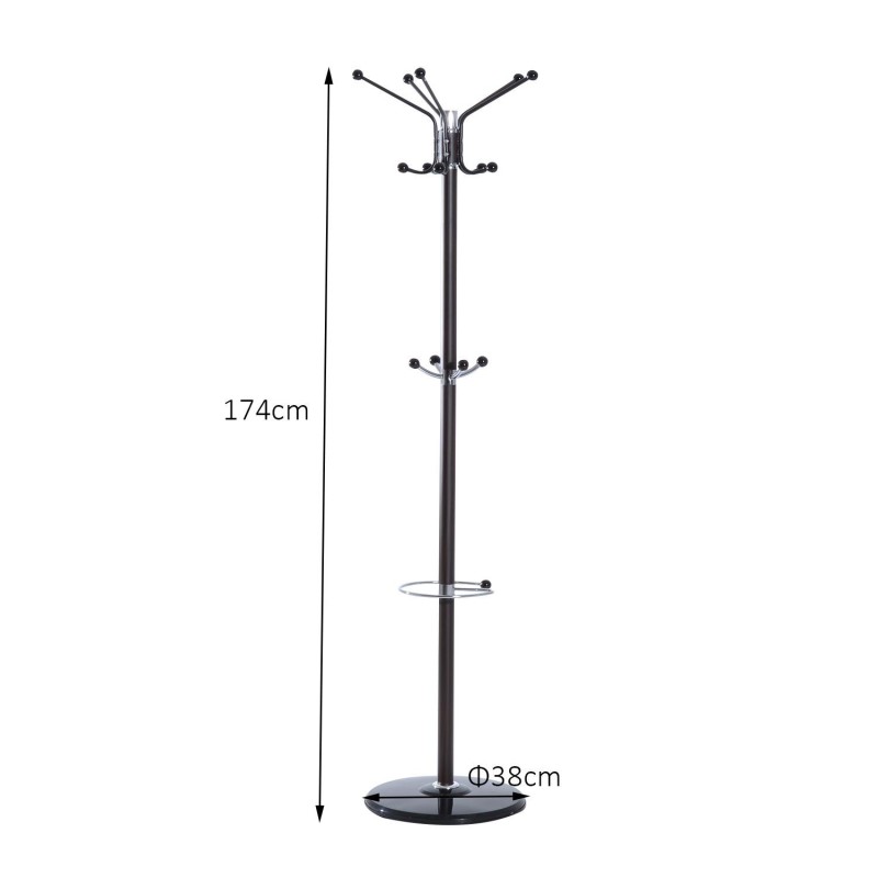 Perchero MANUTO con paragüero integrado color negro