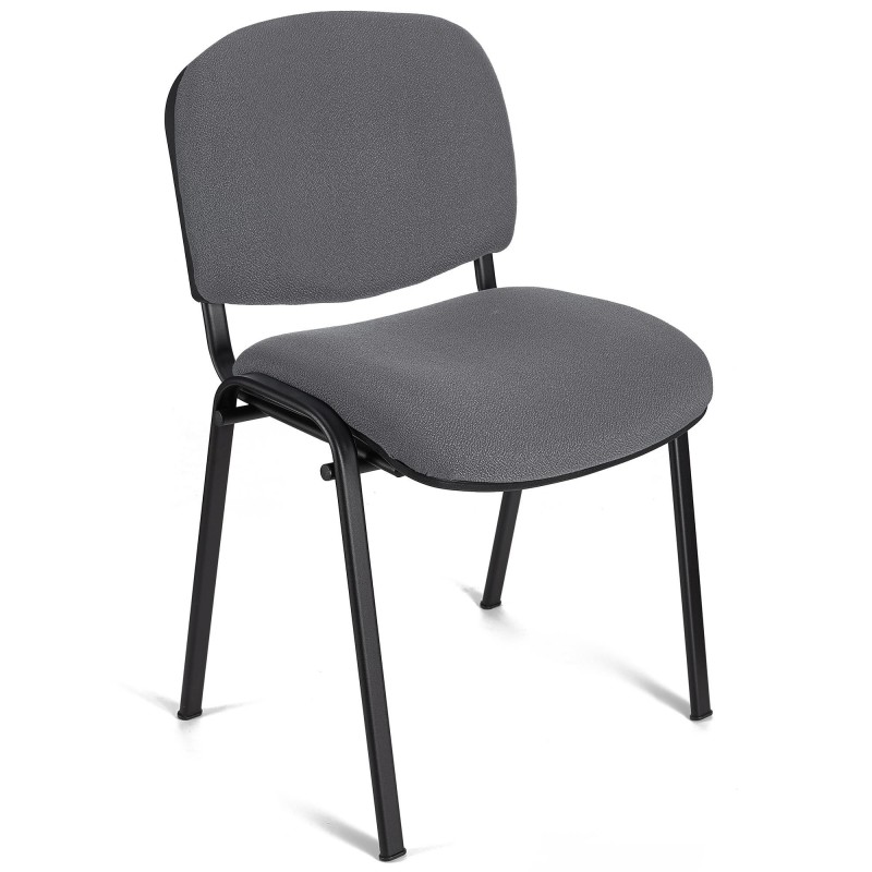 Silla de Confidente MOBY BASE, Cómoda y Práctica, Precio Increible, Color Negro y Patas Negras