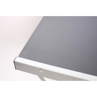 Mesa de ordenador EASY LINE en madera, negra, 140x115x72cm 2