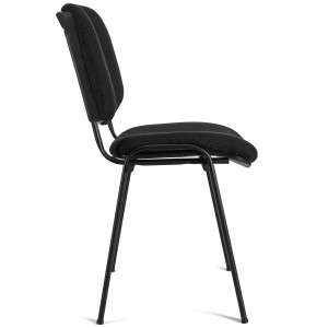Lote 5 Sillas de confidente MOBY BASE en bonito color negro