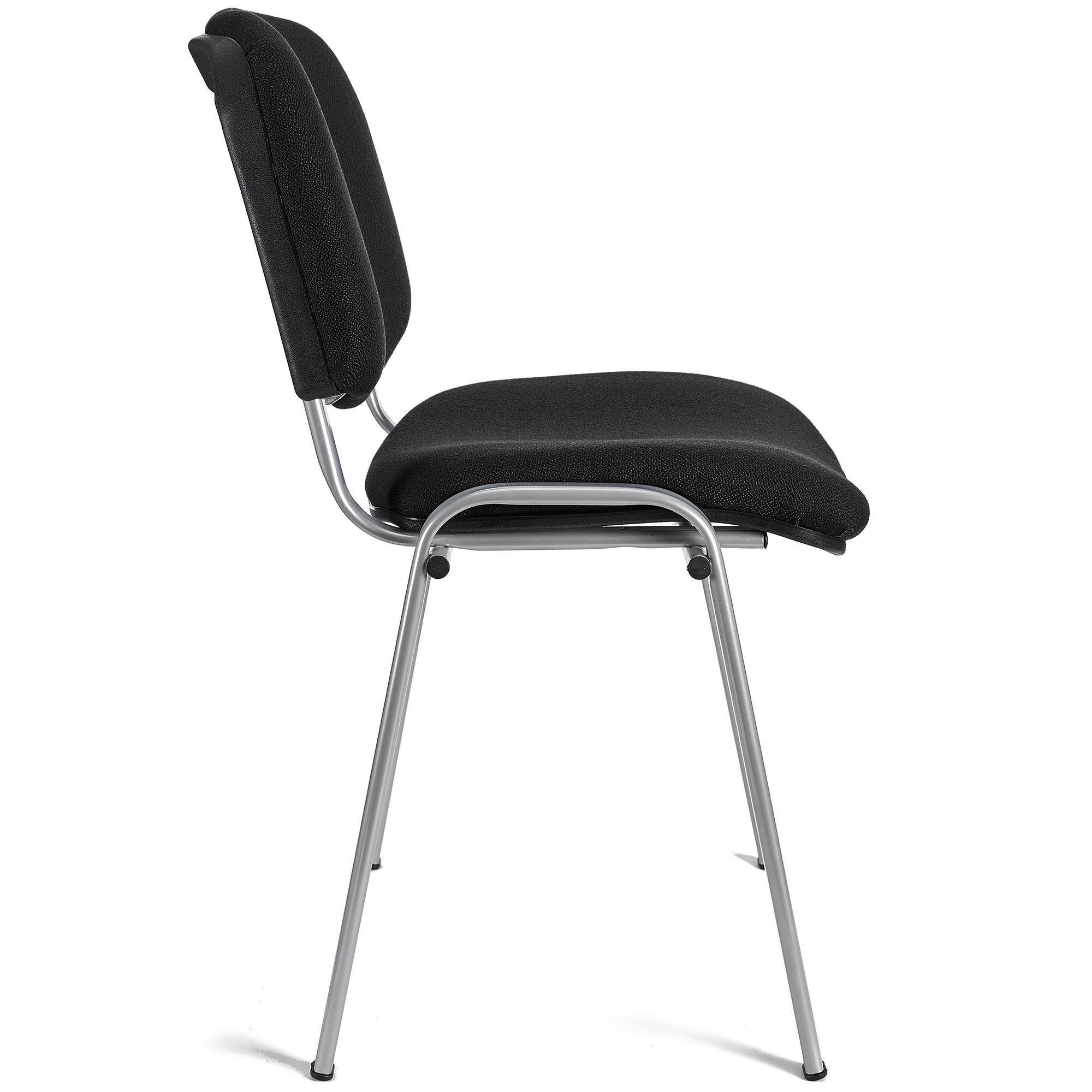 Lote de 5 Sillas de Confidente MOBY BASE, Muy Prácticas, Precio Increíble, Color Negro y Patas Grises