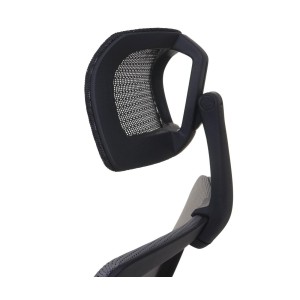 Silla de oficina NUTAL totalmente ajustable en malla color negro/gris