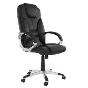 Sillón de oficina ARONA, Precio insuperable, Gran Comodidad, acolchado, En Negro