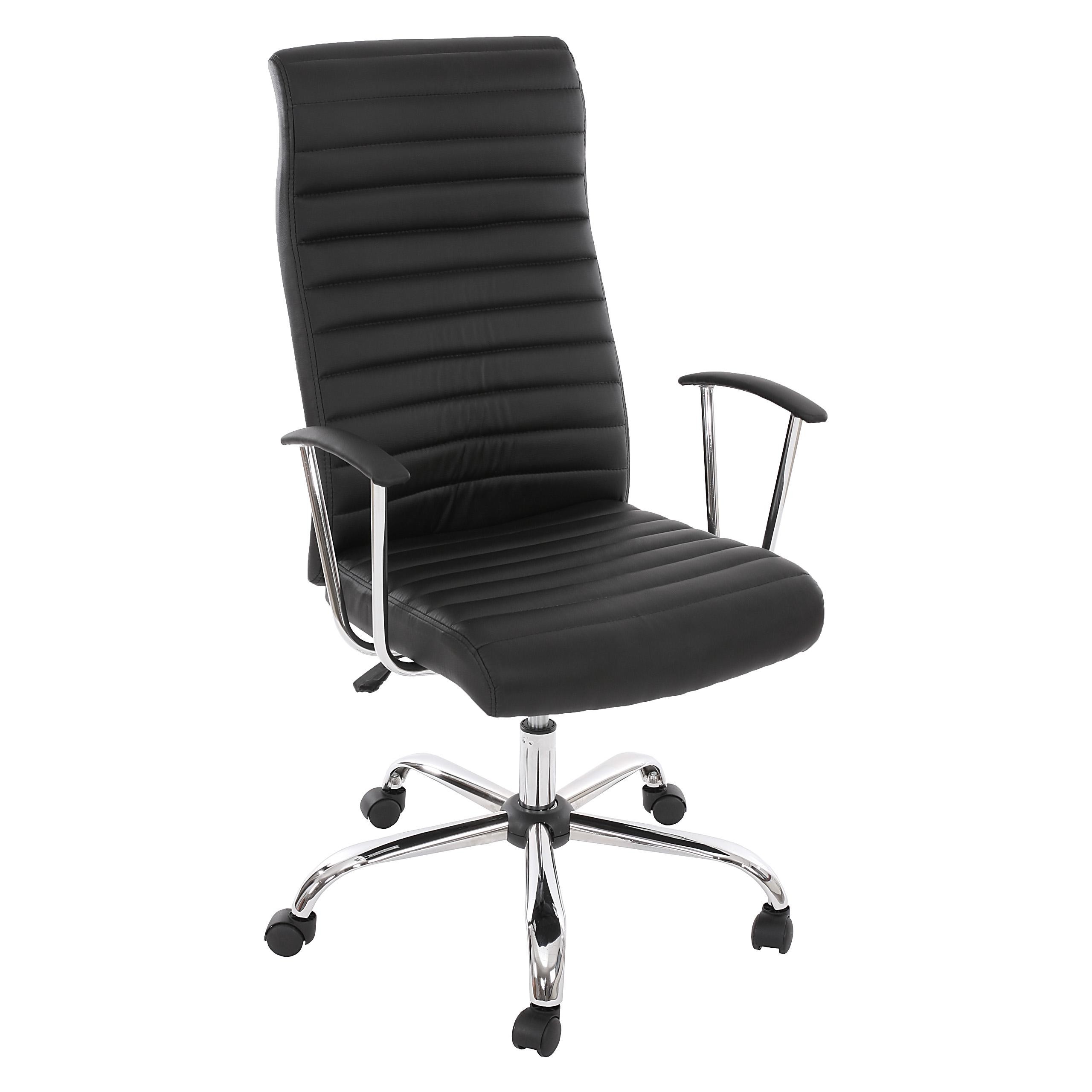 Sillon de Diseño ARUCAS, Gran acolchado, estructura metálica, en piel color negro