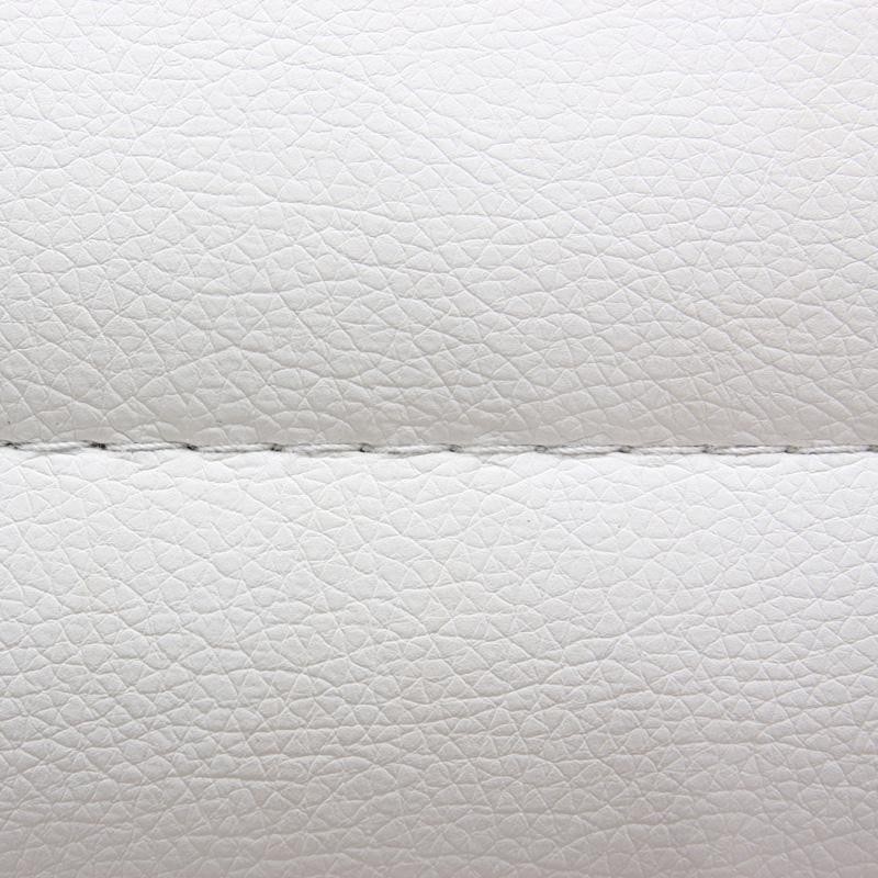 Sillón ARUCAS acolchado en piel, negro, estructura metálica