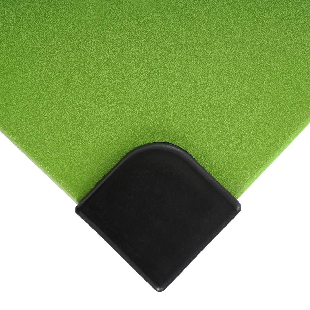 Mesa de Reuniones ALBURI, estructura en acero, altura ajustable, tamaño 240cm x 160cm, en verde