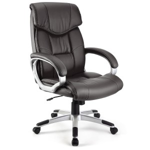 Sillón de oficina SANTIAGO acolchada, uso 8h, negro