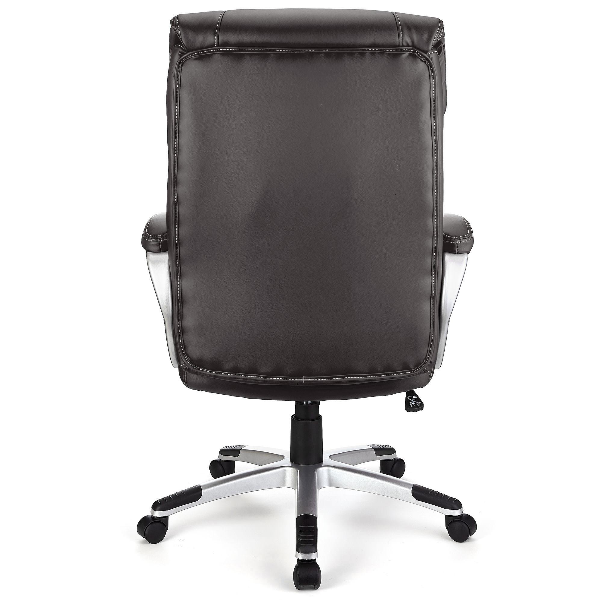 Sillón de oficina SANTIAGO, Gran Acolchado, Mecanismo Basculante, Uso diario 8h, En Negro