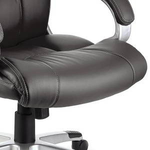 Sillón de oficina SANTIAGO acolchada, uso 8h, negro