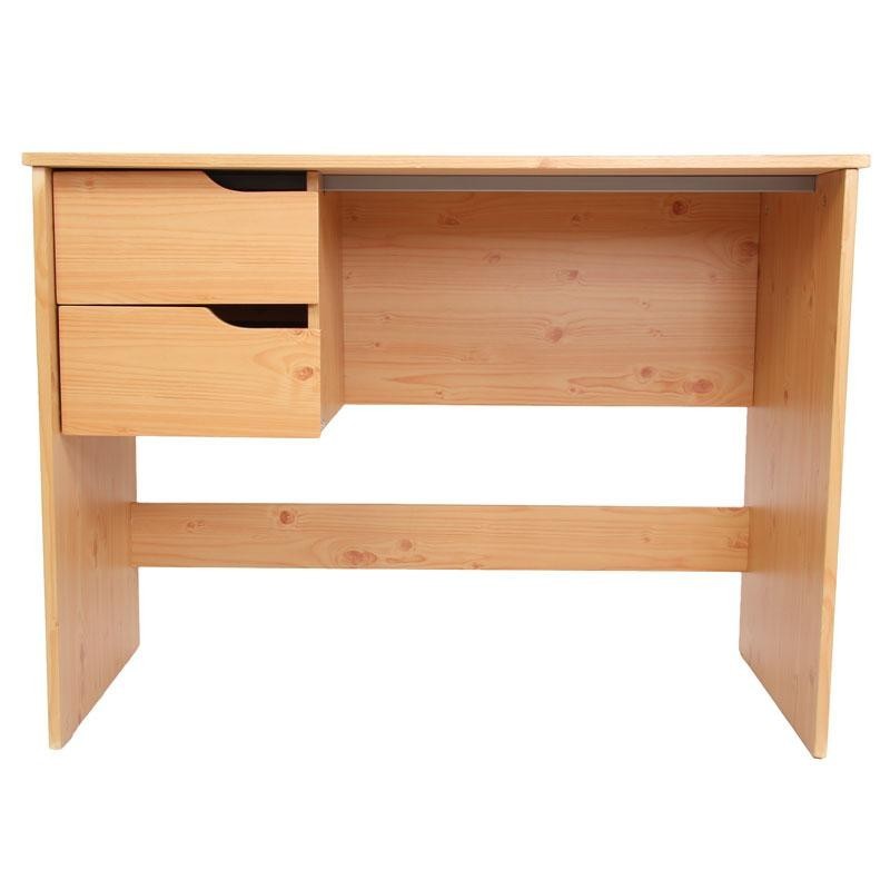 Mesa de escritorio FENIX, doble cajonera, negra, 100x52