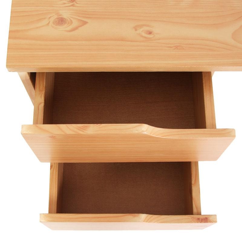 Mesa de Escritorio FENIX, con doble cajonera, dimensiones 100x52cm, color Negro