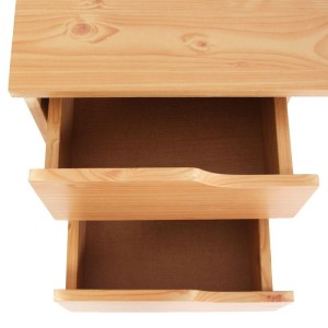 Mesa de escritorio FENIX, doble cajonera, negra, 100x52