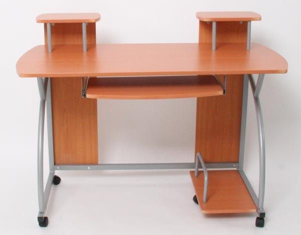 Mesa de ordenador OHIO PRO, bandeja teclado, Dimensiones 115x55cm, en Negro