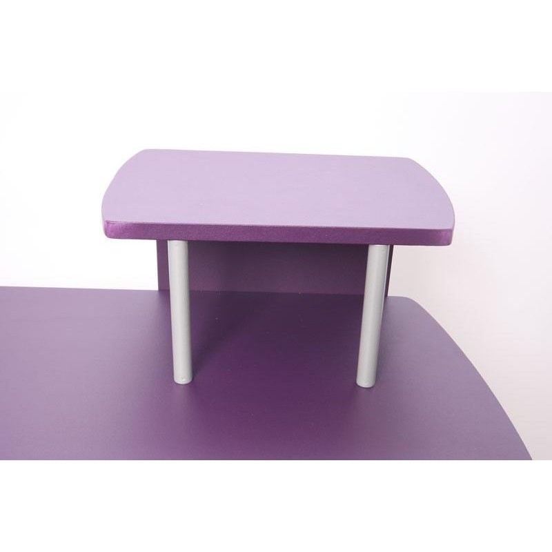 Mesa de ordenador OHIO PRO, bandeja teclado, negra, 115x55