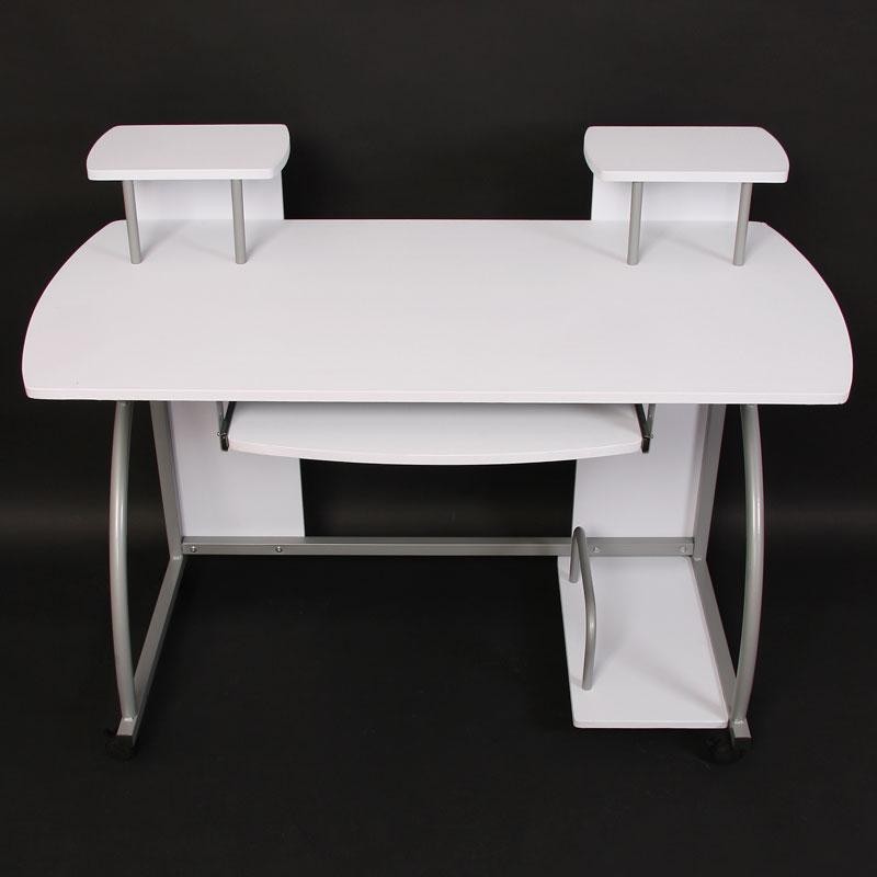 Mesa de ordenador OHIO PRO, bandeja teclado, negra, 115x55