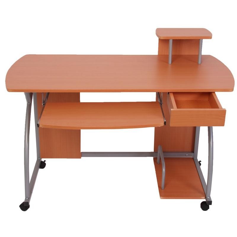 Mesa de ordenador OHIO PRO II, bandeja teclado, negro, 115x55
