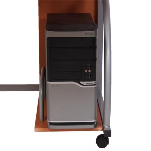Mesa de ordenador OHIO PRO II, bandeja teclado, negro, 115x55