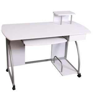 Mesa de ordenador OHIO PRO II, bandeja teclado, negro, 115x55