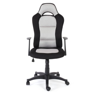 Silla ordenador IMOLA acolchada y transpirable, negro/gris 2