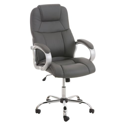 Sillón de oficina BOSTON, Gran acolchado, muy resistente hasta 150kg!!, Estructura en Acero, en negro