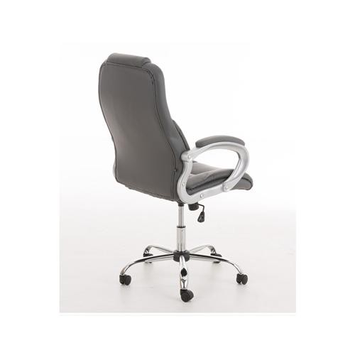 Sillón de oficina BOSTON, Gran acolchado, muy resistente hasta 150kg!!, Estructura en Acero, en negro