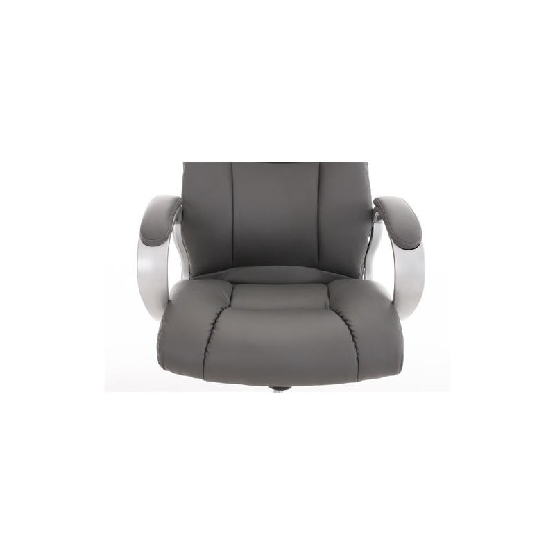Sillón de oficina BOSTON, Gran acolchado, resistente hasta 150kg, base metálica, en negro