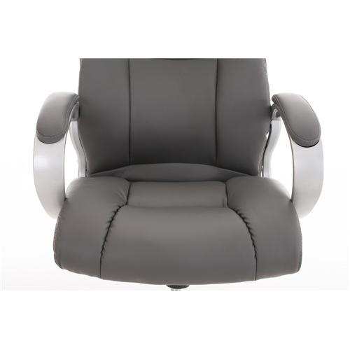 Sillón de oficina BOSTON, Gran acolchado, muy resistente hasta 150kg!!, Estructura en Acero, en negro