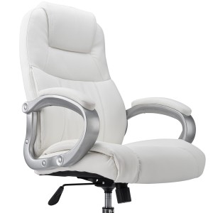 Sillón de oficina BOSTON, Gran acolchado, resistente hasta 150kg, base metálica, en negro